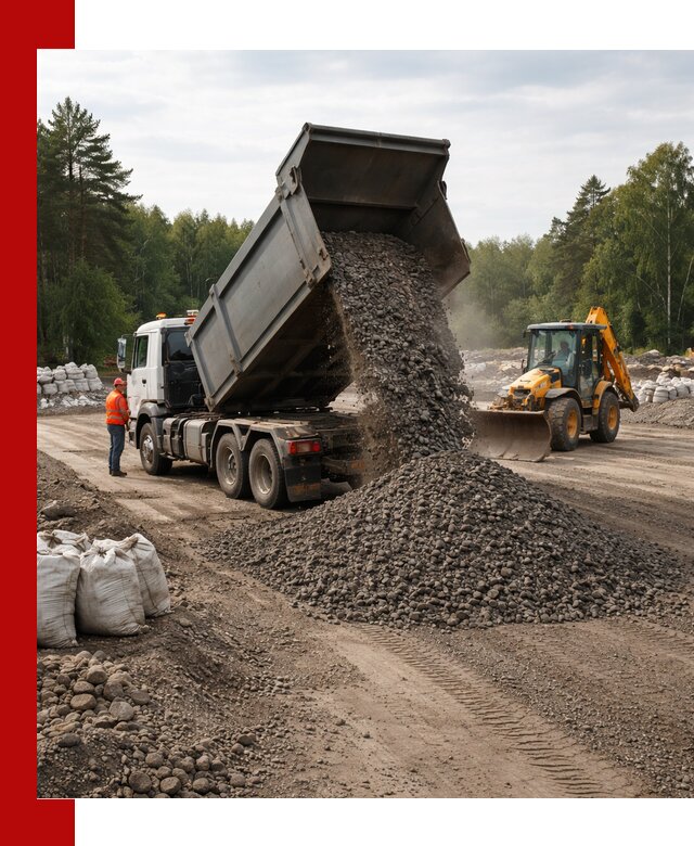 Доставка дробленого асфальта в Анжеро-Судженске для дорожных работ