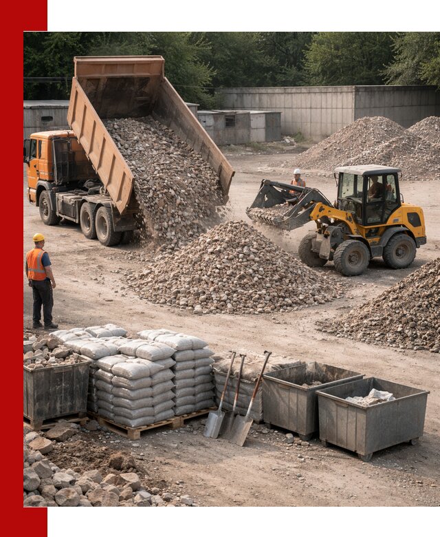 Вторичные материалы для отсыпки в Анжеро-Судженске — поставка и доставка