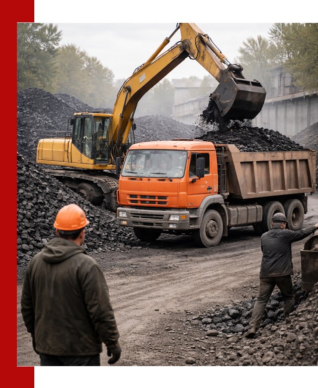 Доставка угля автотранспортом в Анжеро-Судженске быстро и выгодно