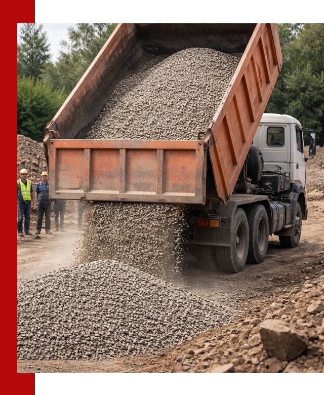 Доставка сыпучих материалов самосвалом в Анжеро-Судженске быстро и надежно