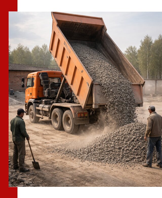 Доставка самосвалом 20 м3 в Анжеро-Судженске быстро и надежно