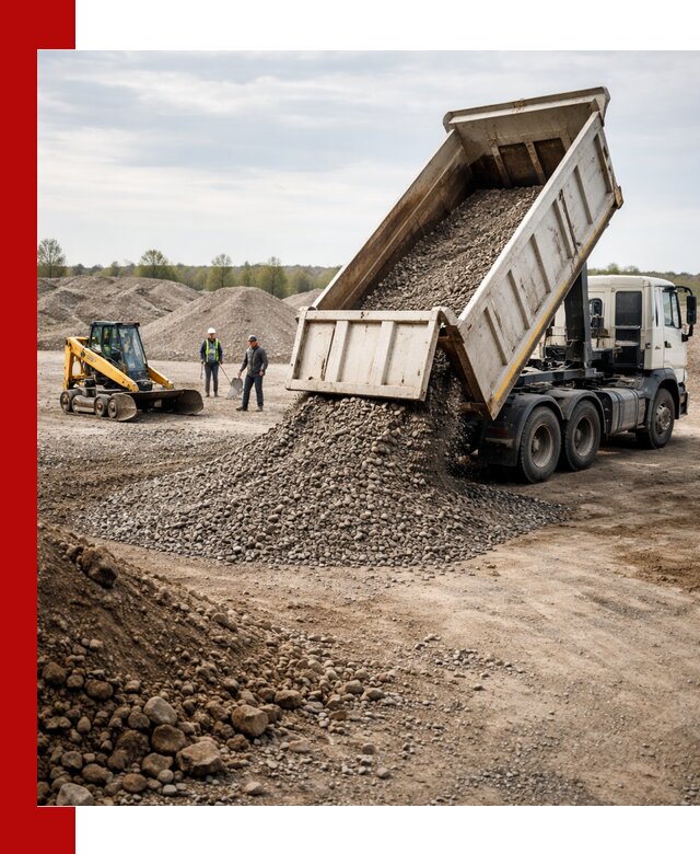 Доставка самосвалом 25 м³ в Анжеро-Судженске быстро и надежно