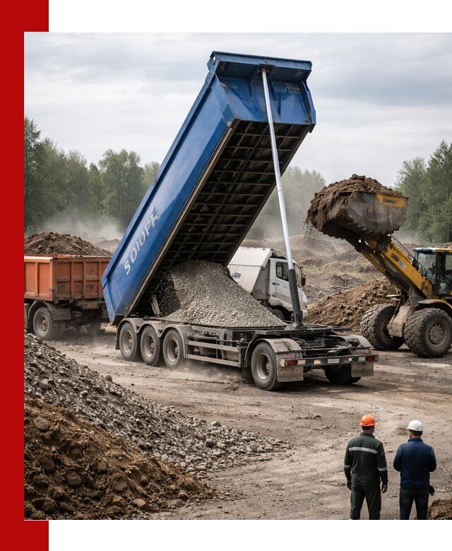 Аренда тонар 40 тонн в Анжеро-Судженске с доставкой материалов