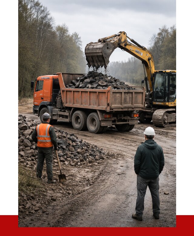 Вывоз асфальта в Анжеро-Судженске от 4616 р. самосвалом ПРОНЕРУДНжр
