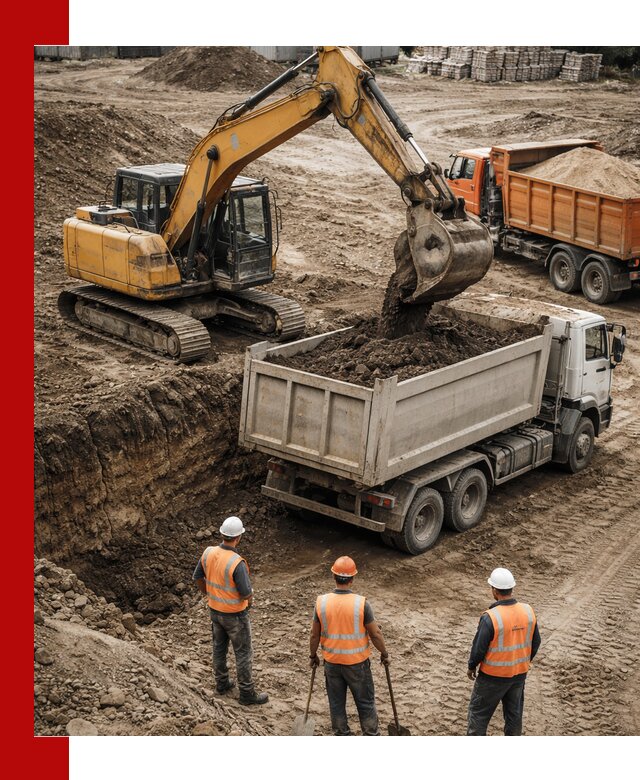 Разработка грунта для строительства и благоустройства в Анжеро-Судженске