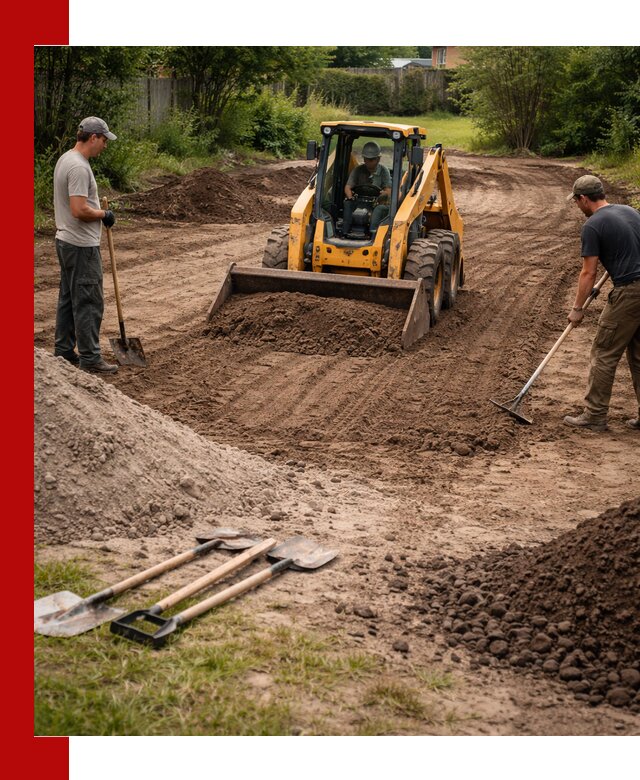 Планировка участка грунтом с вывозом и доставкой в Анжеро-Судженске