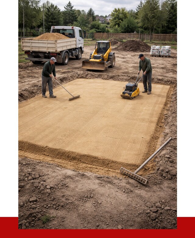 Устройство песчаной подушки в Анжеро-Судженске от 4616 р. ПРОНЕРУДНжр