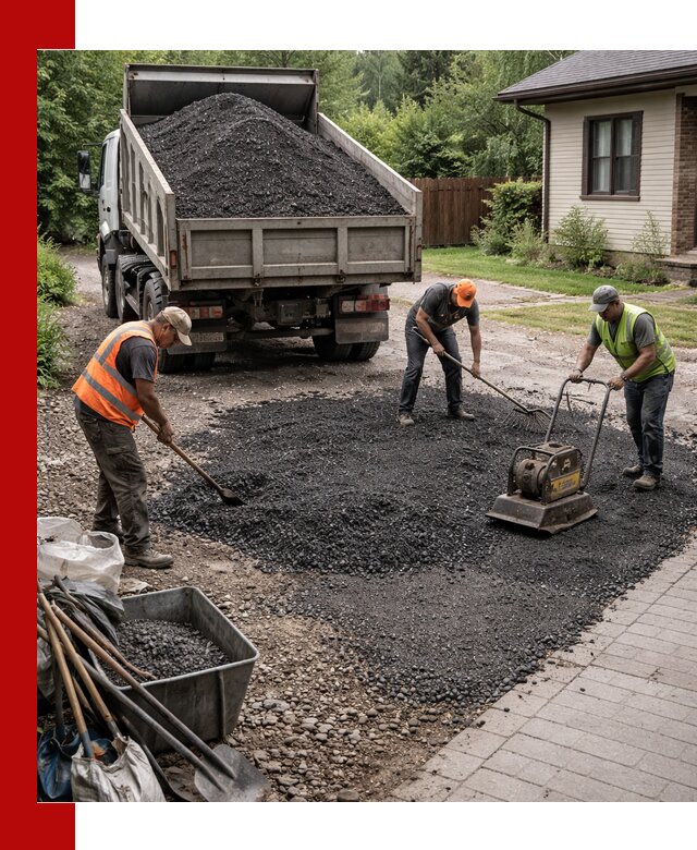 Асфальтовая крошка для двора с доставкой в Анжеро-Судженске